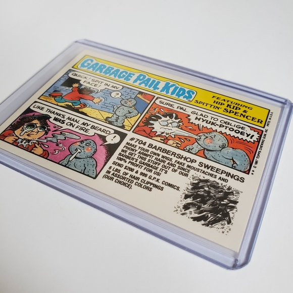 VTG! Topps Garbage Pail Kids | 'Ashley to Ashes' Collectible Card #704 (1987) - Picture 5 of 6